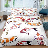 housse de couette carpes koi artistiques