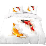 housse de couette carpes koi