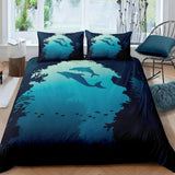 housse de couette dauphins océan