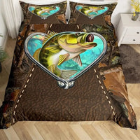 housse de couette poisson achigan