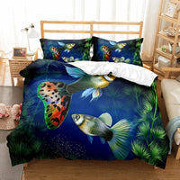 housse de couette poisson guppy