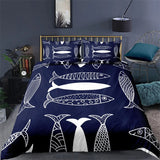 housse de couette poisson minimaliste 