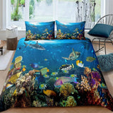 housse de couette poisson océan profond