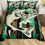 housse de couette poisson perche décorative