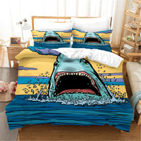 housse de couette requin bondissant