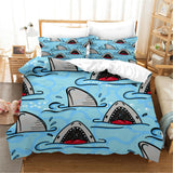 housse de couette requins dessin animé