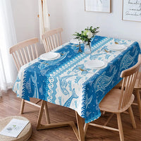 nappe dauphin motif maritime table décorative