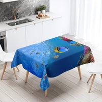 nappe poisson bleu et rayures