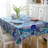 nappe poisson exotique bleu