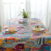 nappe poisson exotique multicolore