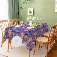 nappe poisson motif tropical violet vue globale