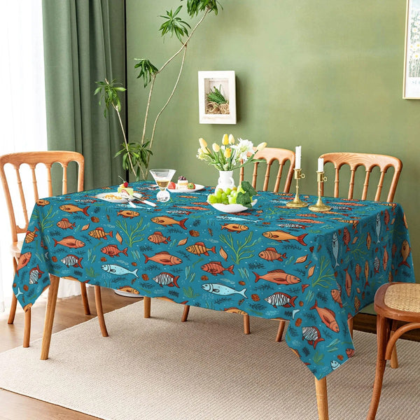 nappe poisson tropical pour table