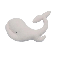 peluche baleine oreiller blanc