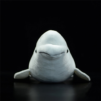 peluche beluga vue de face