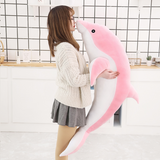 peluche géante dauphin rose 140cm