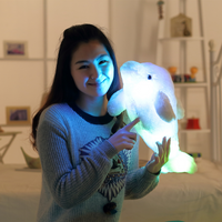 peluche petit poisson blanc qui fait de la lumière