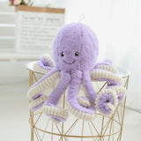 peluche pieuvre 80 cm violet