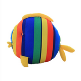 peluche poisson couleur arc en ciel