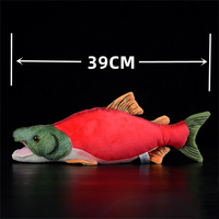 peluche poisson saumon rouge 39 cm