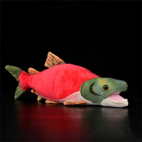 peluche poisson saumon rouge