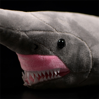 peluche requin blanc tête