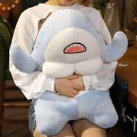 peluche requin costaud bleu 60cm