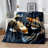 plaid poisson koi doré