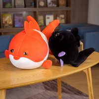 poisson doudou noir et orange