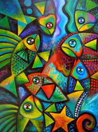 Poster de Poissons Multicolores