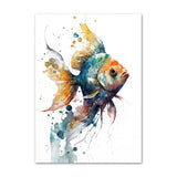 poster poisson aquarelle décoration murale