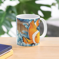 tasse poisson clown motif corail tropical